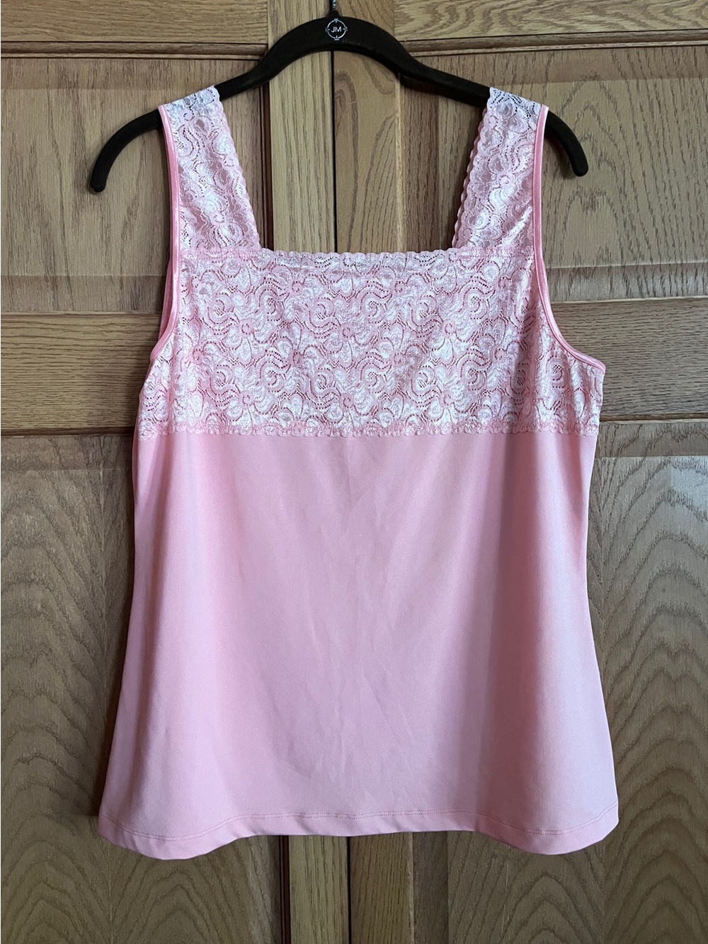Christopher & Banks Peach Lace-Trim Camisole Tank